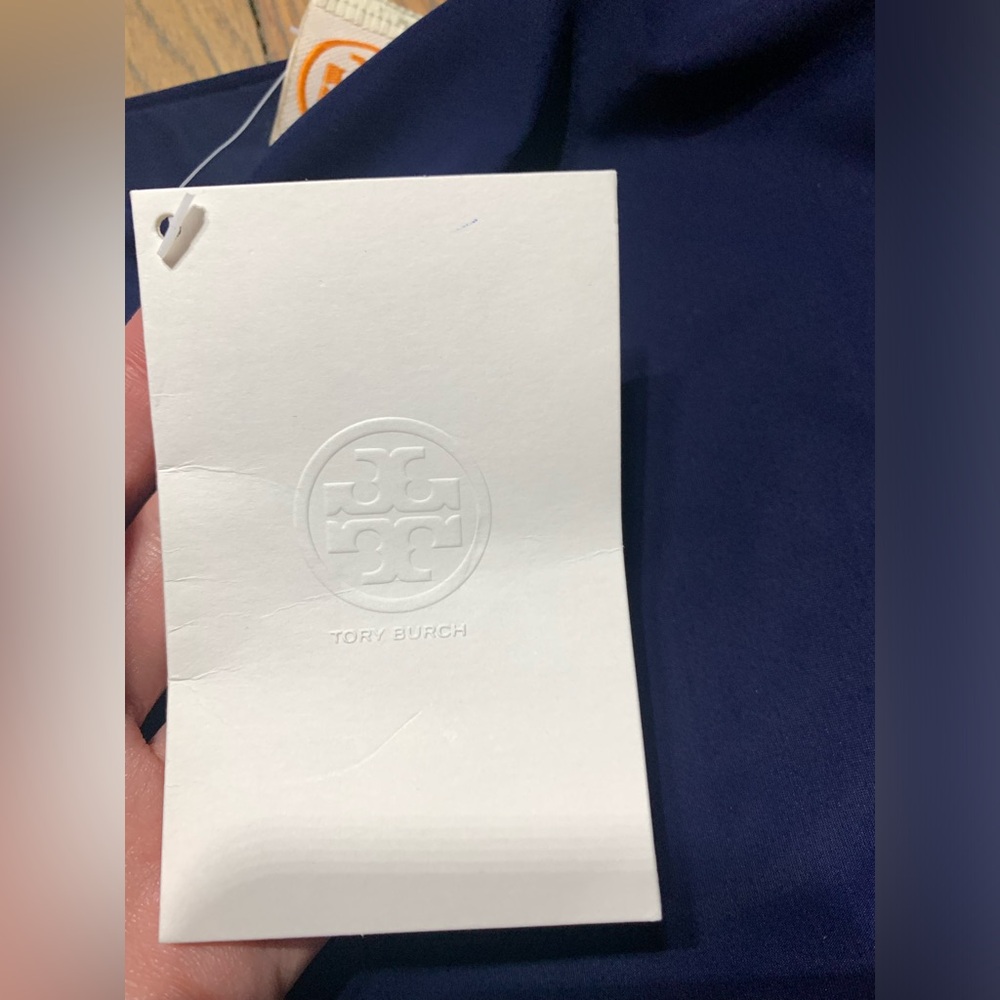 NWT Tory Burch swim suit bottoms navy blue white XL - Picture 8 of 11